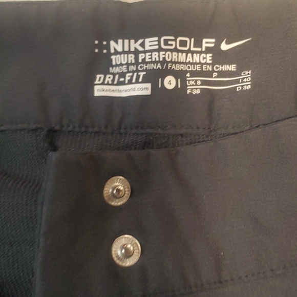 Nike Golf Tour Performance Dri-Fit Women's Black Pants Size 4 Great Condition - Picture 4 of 7